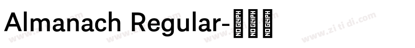 Almanach Regular字体转换